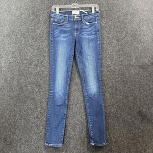 FRAME Columbia Road Jeans Women's 28 Blue Mid Rise Skinny Stretch Denim